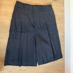 Smythe Charcoal Plaid Culottes Sz 2/26